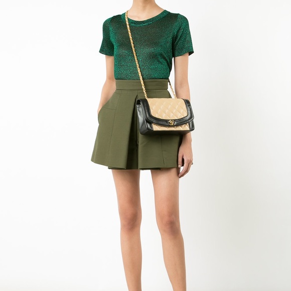 Chanel Vintage bi-colour Diana Classic Flap Bag - Picture 9 of 11